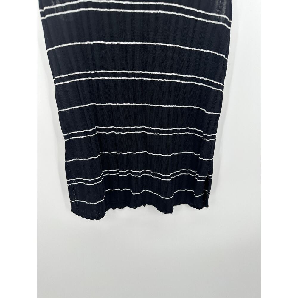 Modern Citizen Mijal Striped Sweater Tank Small Black White Ribbed MC23T387 - Picture 4 of 7